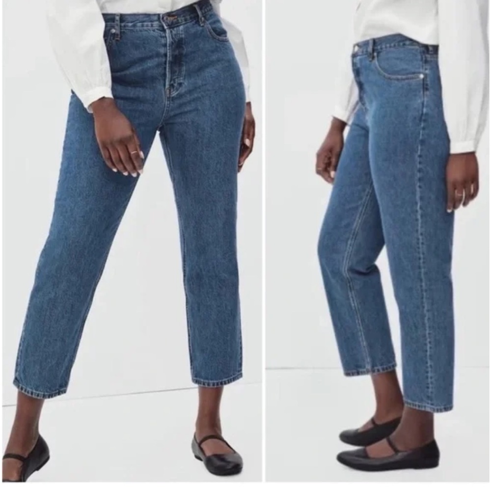 Everlane The Curvy '90s Cheeky Straight Jean Button Fly High Rise 29 / 8